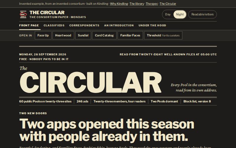 The The Circular homepage