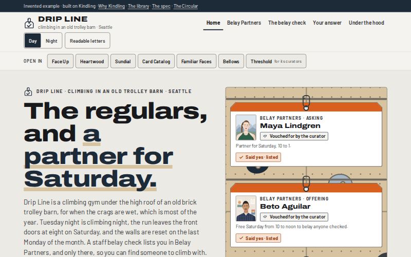The Drip Line homepage
