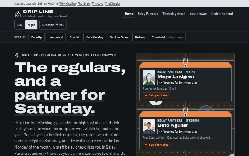 The Drip Line homepage