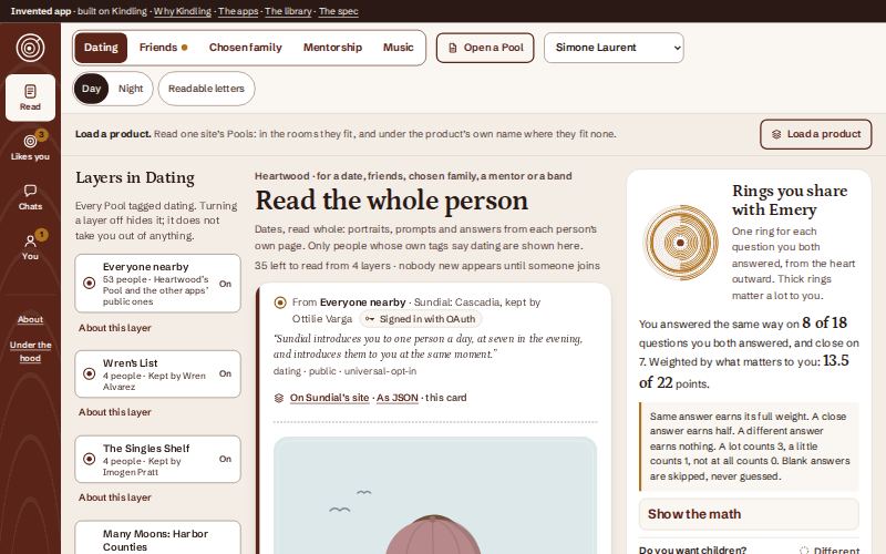 The Heartwood app