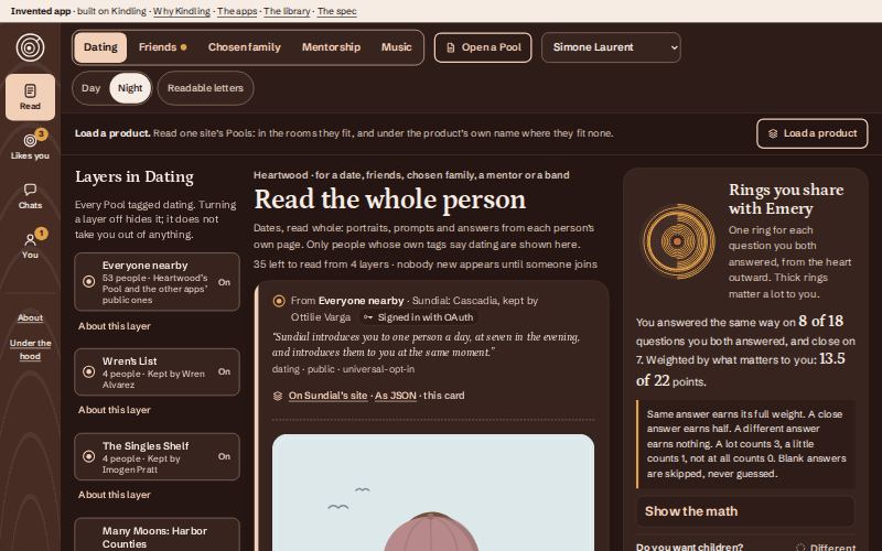 The Heartwood app