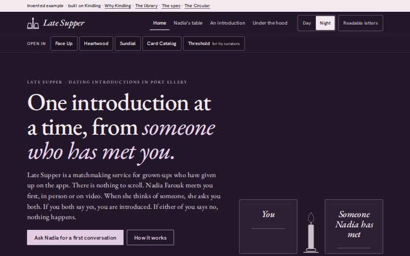 The Late Supper homepage