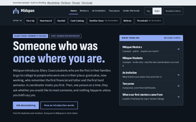 The Midspan homepage